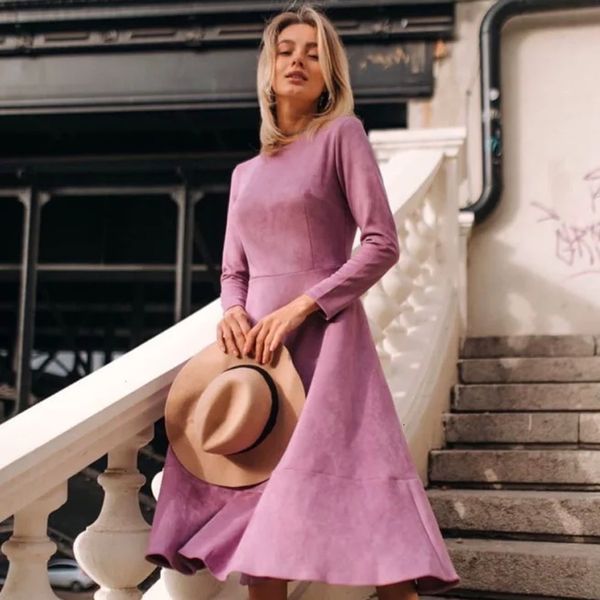 2021 new women fasihon suede elegant o-neck long sleeve elestic waist a-line party casual solid warm clothes autumn i4q5, Black;gray
2021 new women fasihon suede elegant o-neck long sleeve elestic waist a-line party casual solid warm clothes autumn i4q5, Black;gray