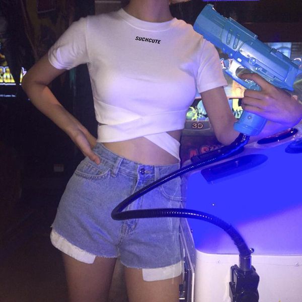 women's t-shirt woman basic white cross strap t shirt girl's harajuku short sleeve letter printed tank crop party club summer tshi
women's t-shirt woman basic white cross strap t shirt girl's harajuku short sleeve letter printed tank crop party club summer tshi