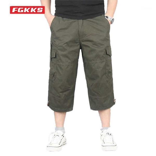 men's pants fgkks young men casual shorts summer loose multi-pocket tooling seven-point zipper solid color cotton, Black
men's pants fgkks young men casual shorts summer loose multi-pocket tooling seven-point zipper solid color cotton, Black