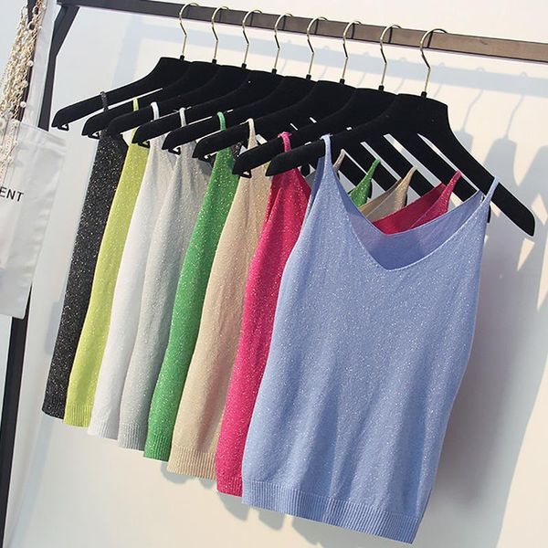 women's t-shirt 17 colors knitted summer female loose vest casual camis women sleeveless v neck, White
women's t-shirt 17 colors knitted summer female loose vest casual camis women sleeveless v neck, White