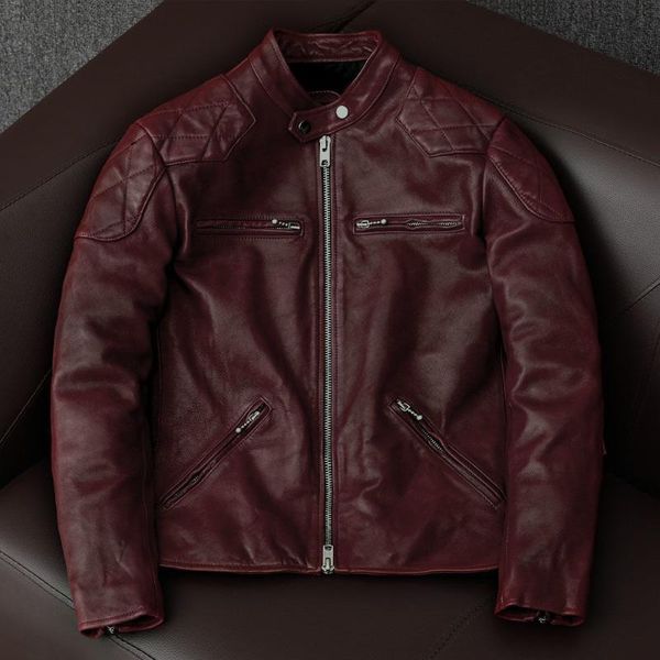 men's leather & faux autumn winter fashion men sheepskin jacket motorcycle vintage outwear male stand classic slim fit coats w59, Black
men's leather & faux autumn winter fashion men sheepskin jacket motorcycle vintage outwear male stand classic slim fit coats w59, Black