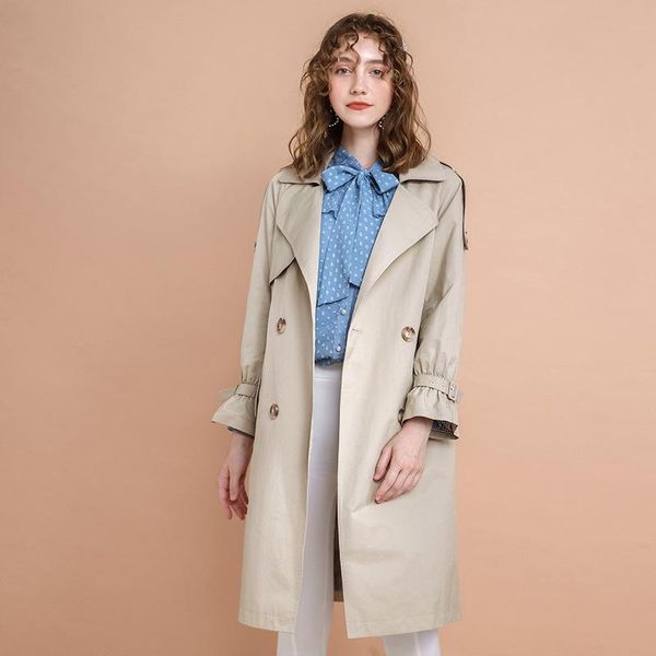 women's trench coats women clothes autumn and winter lapel solid color long-sleeved jacket temperament light familiar windbreaker, Tan;black
women's trench coats women clothes autumn and winter lapel solid color long-sleeved jacket temperament light familiar windbreaker, Tan;black