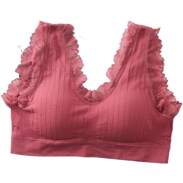 2020 new big size back lace with no steel band, packed chest and needless underwear, female 4-breasted, Red;black
2020 new big size back lace with no steel band, packed chest and needless underwear, female 4-breasted, Red;black