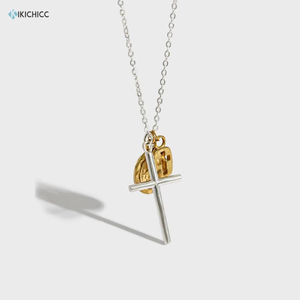 chains kikichicc 925 sterling silver gold cross split plating 4 pendant charm long necklace chain jewelry 2021 women party
chains kikichicc 925 sterling silver gold cross split plating 4 pendant charm long necklace chain jewelry 2021 women party