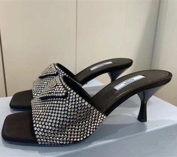 explosive women's sandals raf simons slippers rhinestone high heels luxury designer shoes high-end, Black
explosive women's sandals raf simons slippers rhinestone high heels luxury designer shoes high-end, Black