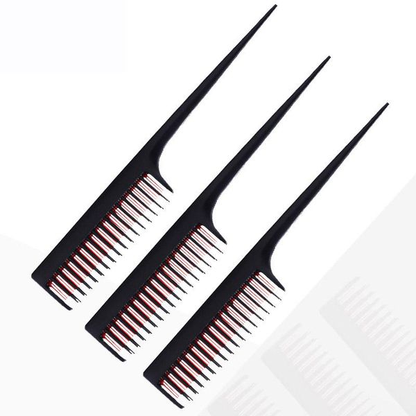 hair brushes high-quality plastic teasing brush rat tail handle combs edge salon hairdresser styling tool, Silver
hair brushes high-quality plastic teasing brush rat tail handle combs edge salon hairdresser styling tool, Silver