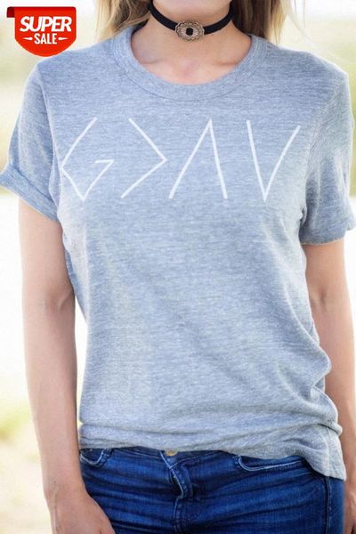 sunfiz yf god is greater than the highs and the lows christian t-shirt summer style women fashion casual crew neck t-shirt #eb9a, White
sunfiz yf god is greater than the highs and the lows christian t-shirt summer style women fashion casual crew neck t-shirt #eb9a, White