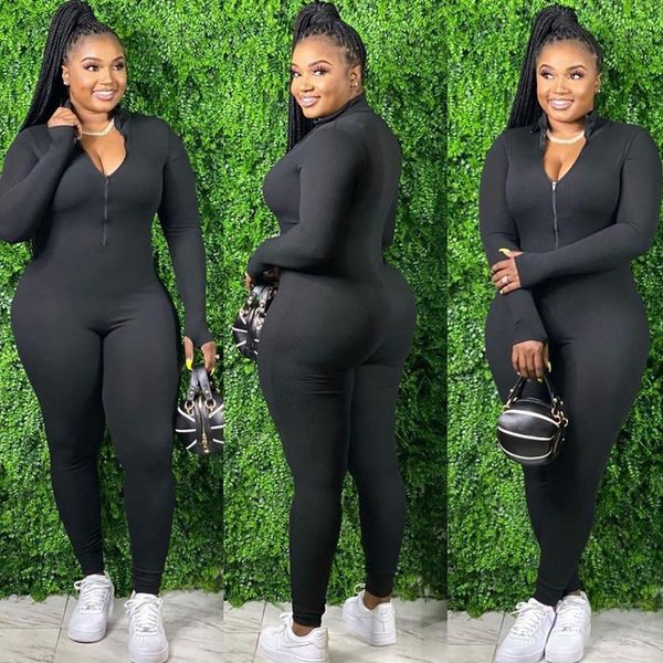 autumn women ribbed jumpsuit long sleeve turtleneck zippers strentchy bodysuit skinny rompers womens jumpsuit female streetwear, Gray
autumn women ribbed jumpsuit long sleeve turtleneck zippers strentchy bodysuit skinny rompers womens jumpsuit female streetwear, Gray
