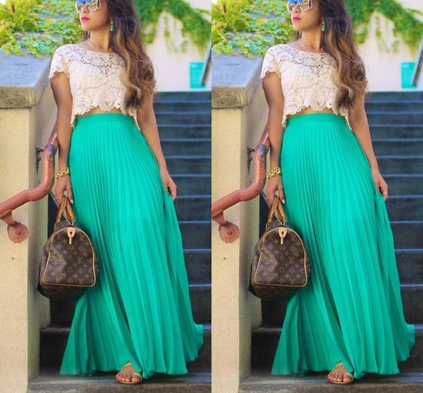 pleated chiffon long skirts for women fashion summer high waist maxi skirts custom made green beach girls party skirt, Black
pleated chiffon long skirts for women fashion summer high waist maxi skirts custom made green beach girls party skirt, Black
