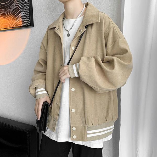 men's jackets 2021 spring listing splicing design sense baseball uniform male korean loose jacket khaki recommend windbreaker, Black;brown
men's jackets 2021 spring listing splicing design sense baseball uniform male korean loose jacket khaki recommend windbreaker, Black;brown