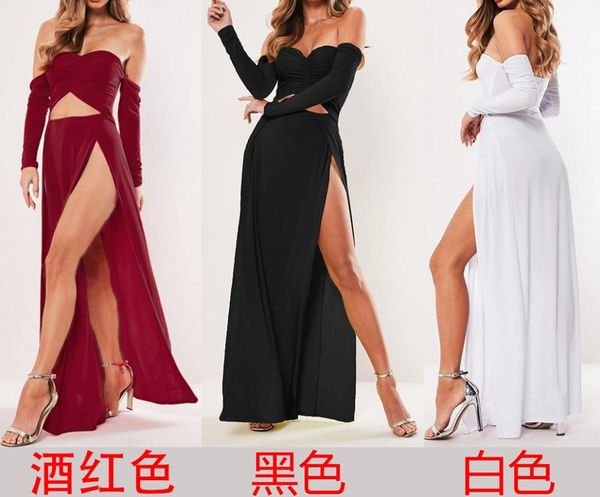 casual dresses linglewei spring and summer women's dress strapless navel exposed long sleeves solid loose slash neck & club, Black;gray
casual dresses linglewei spring and summer women's dress strapless navel exposed long sleeves solid loose slash neck & club, Black;gray