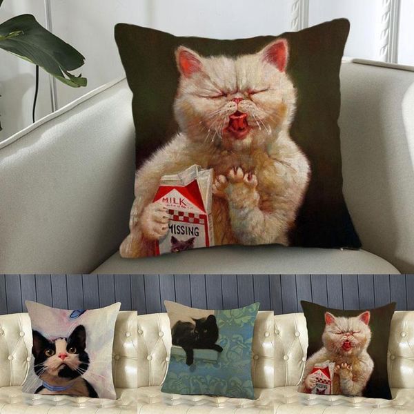 cushion/decorative pillow 45x45cm cute cat serise black cushion cover vintage single side home decorative throw blue pillowcase sofa bed cha
cushion/decorative pillow 45x45cm cute cat serise black cushion cover vintage single side home decorative throw blue pillowcase sofa bed cha
