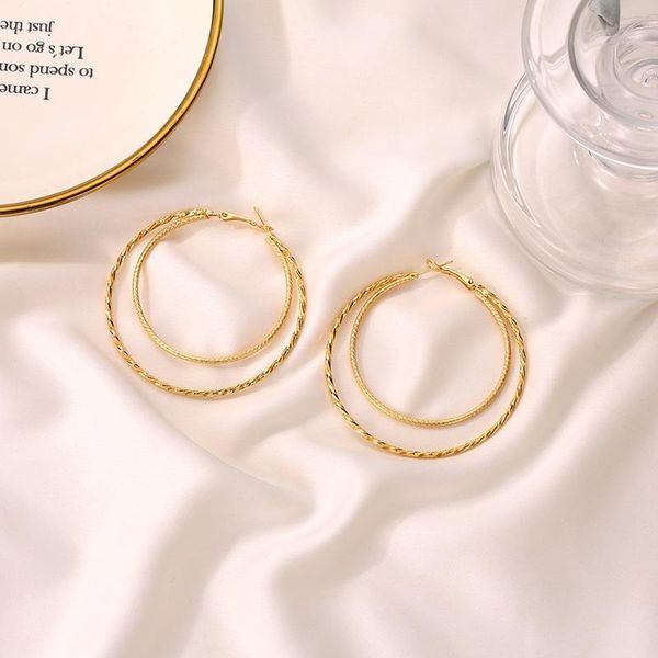 hoop & huggie double large carved circle huggies earrings exaggerated geometric round oversize earring for women ear rings jewelry, Golden;silver
hoop & huggie double large carved circle huggies earrings exaggerated geometric round oversize earring for women ear rings jewelry, Golden;silver