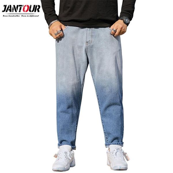 men's jeans spring autumn baggy cotton casual elastic straight denim trousers wide leg ankle pants oversized 40 42 44 46, Blue
men's jeans spring autumn baggy cotton casual elastic straight denim trousers wide leg ankle pants oversized 40 42 44 46, Blue