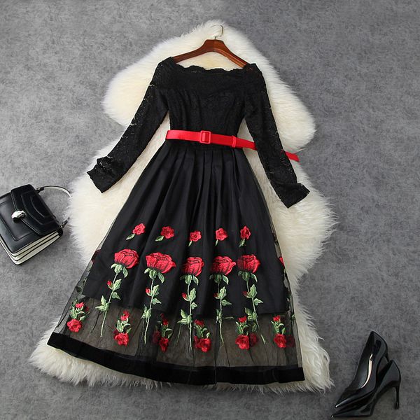 2021 new spring girl gauze embroidered flowers dress princess casual lace reception women long sleeve on vacation party dresses 74d1, Black;gray
2021 new spring girl gauze embroidered flowers dress princess casual lace reception women long sleeve on vacation party dresses 74d1, Black;gray