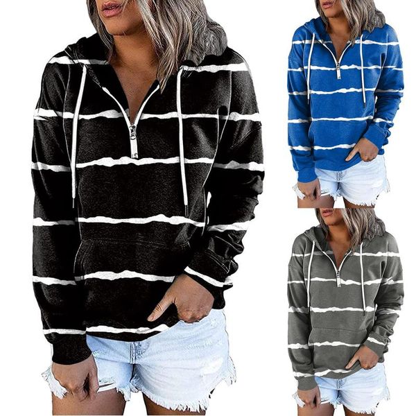women's hoodies & sweatshirts oversized stripe printed women long sleeve autumn winter warm pullovers pockets plus velvet sweatshirt, Black
women's hoodies & sweatshirts oversized stripe printed women long sleeve autumn winter warm pullovers pockets plus velvet sweatshirt, Black