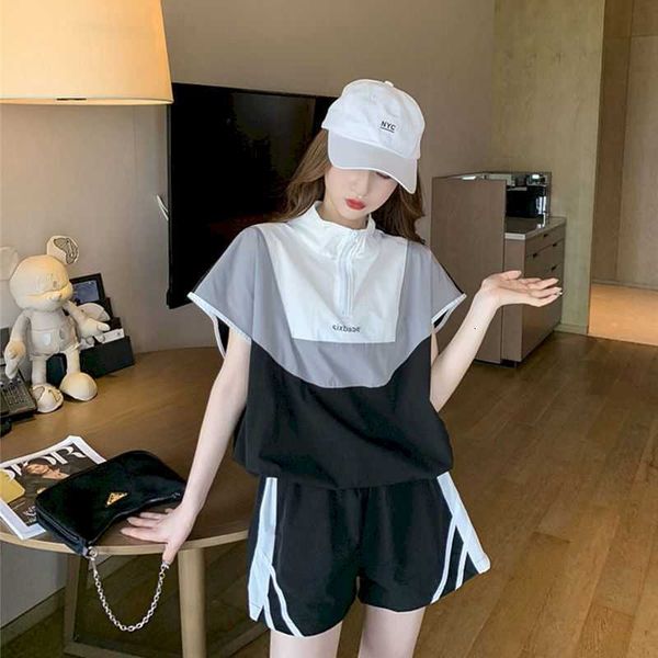 women's t-shirt summer womens suit casual age-reducing sports loose with high waist short pants two-piece set clothing women y, White
women's t-shirt summer womens suit casual age-reducing sports loose with high waist short pants two-piece set clothing women y, White