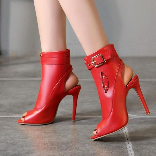 dress shoes women peep toe pu leather casual sandals woman zipper buckle black pumps red 11cm super high heels metal decoration
dress shoes women peep toe pu leather casual sandals woman zipper buckle black pumps red 11cm super high heels metal decoration
