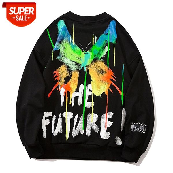 Hip Hop Streetwear Hoodie Sweatshirt Mens Spray Paint Butterfly Graffiti Harajuku Hoodie Winter Long Sleeve Pullover Tops Cotton #5j5t, Black
Hip Hop Streetwear Hoodie Sweatshirt Mens Spray Paint Butterfly Graffiti Harajuku Hoodie Winter Long Sleeve Pullover Tops Cotton #5j5t, Black