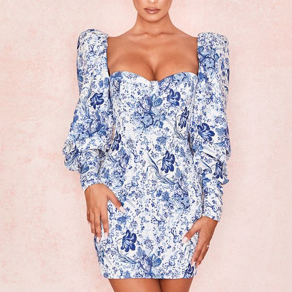 2021 new elegant blue floral print bodycon backless spring long sleeve slim party wz9e, Black;gray
2021 new elegant blue floral print bodycon backless spring long sleeve slim party wz9e, Black;gray