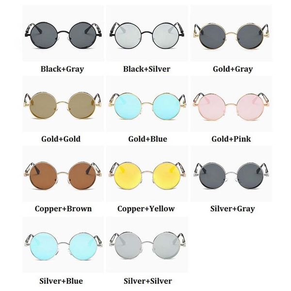 round metal steampunk sunglasses men women fashion luxury sun glasses brand designer retro vintage male sunglasses oculos
round metal steampunk sunglasses men women fashion luxury sun glasses brand designer retro vintage male sunglasses oculos