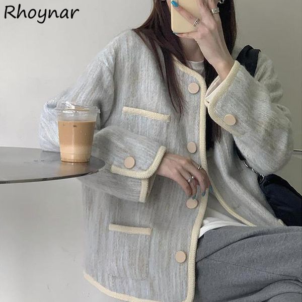 women's jackets basic women autumn outwear o-neck pocket warm cozy est student retro lovely fashion casual female all match chic ins, Black;brown
women's jackets basic women autumn outwear o-neck pocket warm cozy est student retro lovely fashion casual female all match chic ins, Black;brown