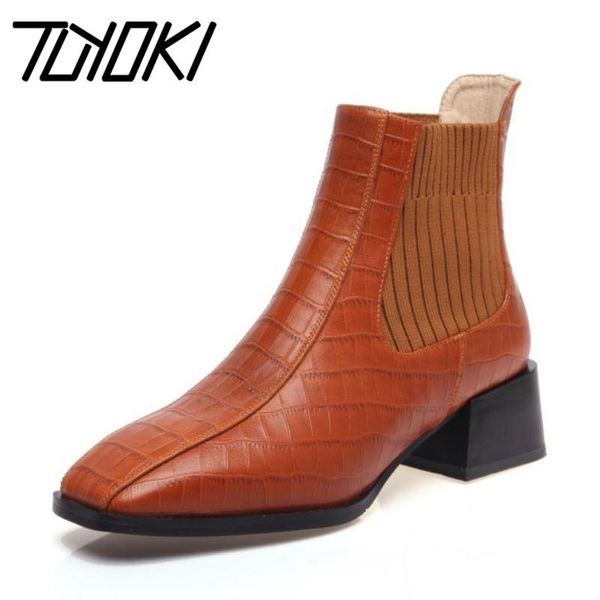 boots tuyoki size 34-43 real leather women ankle thick heel slip on shoes warm winter fashion party footwear, Black
boots tuyoki size 34-43 real leather women ankle thick heel slip on shoes warm winter fashion party footwear, Black