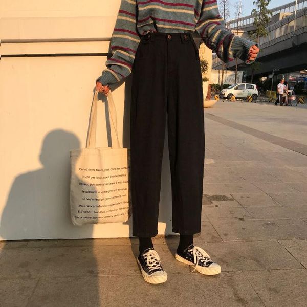 women's jeans womens plus size solid high waist ulzzang harajuku korean style vintage fashionable females trousers pockets simple chic, Blue
women's jeans womens plus size solid high waist ulzzang harajuku korean style vintage fashionable females trousers pockets simple chic, Blue