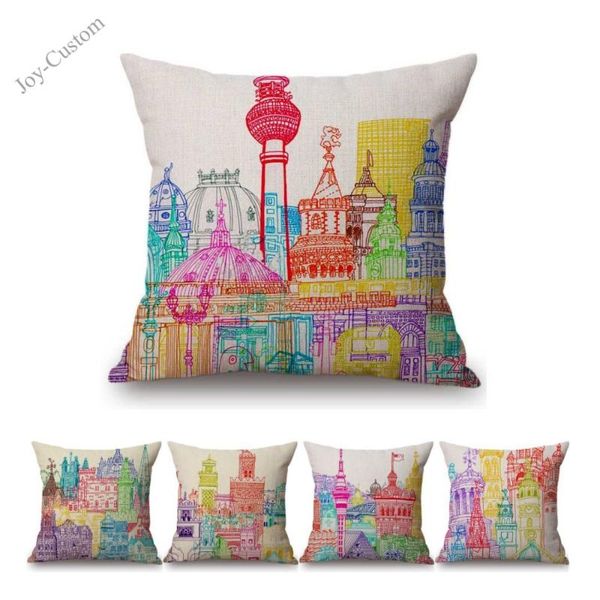 cushion/decorative pillow nordic color sketch hand drawing art decorative sofa throw cover for home cotton linen london berlin city cushion
cushion/decorative pillow nordic color sketch hand drawing art decorative sofa throw cover for home cotton linen london berlin city cushion