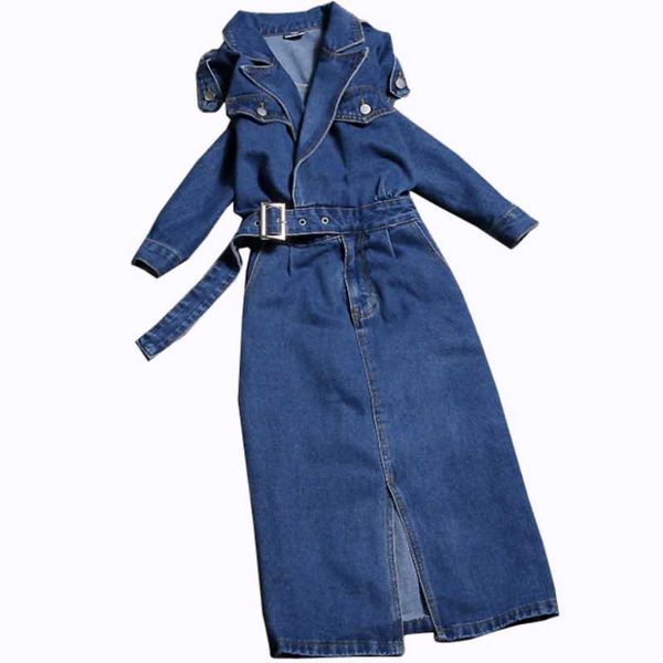casual dresses fashion denim dress women a line spring autumn solid color belted split package hip, Black;gray
casual dresses fashion denim dress women a line spring autumn solid color belted split package hip, Black;gray