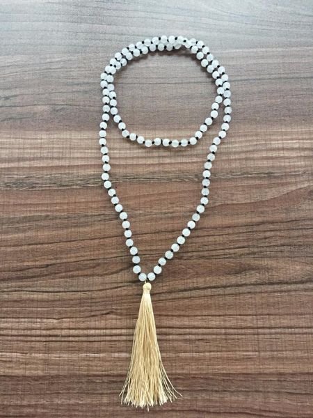 pendant necklaces knotted necklace tassel natural stone 6mm whitejade make prayer yoga mala beads, Silver
pendant necklaces knotted necklace tassel natural stone 6mm whitejade make prayer yoga mala beads, Silver