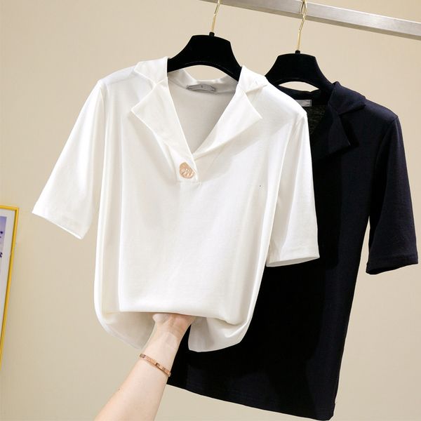 2021 women t new arrival casual short sleeve notched neck tee shirt fashion ladies black and white 3dwb
2021 women t new arrival casual short sleeve notched neck tee shirt fashion ladies black and white 3dwb