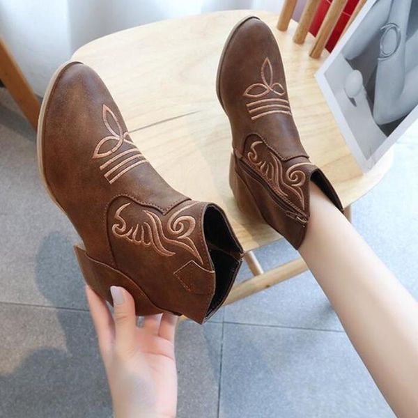 boots women ankle mid heels vintage pu leather autumn warm matin gladiator shoes plus size booties woman mujer zapatos d2136, Black
boots women ankle mid heels vintage pu leather autumn warm matin gladiator shoes plus size booties woman mujer zapatos d2136, Black