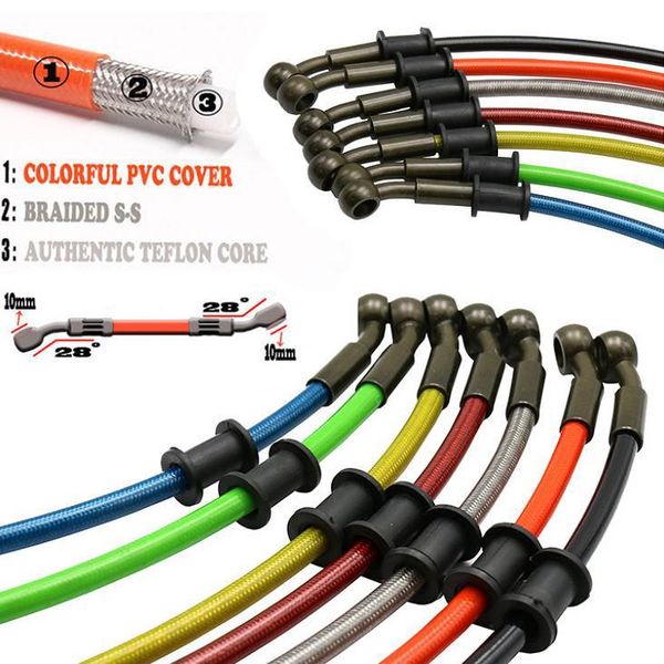 motorcycle brakes universal 40cm-1m braided steel hydraulic clutch brake hose line tube oil for dirt pit bike parts banjo pipe bolt
motorcycle brakes universal 40cm-1m braided steel hydraulic clutch brake hose line tube oil for dirt pit bike parts banjo pipe bolt