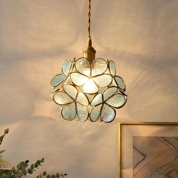 pendant lamps nordic led stone deco chambre light hanging lights kitchen dining bar lamp bedroom living room