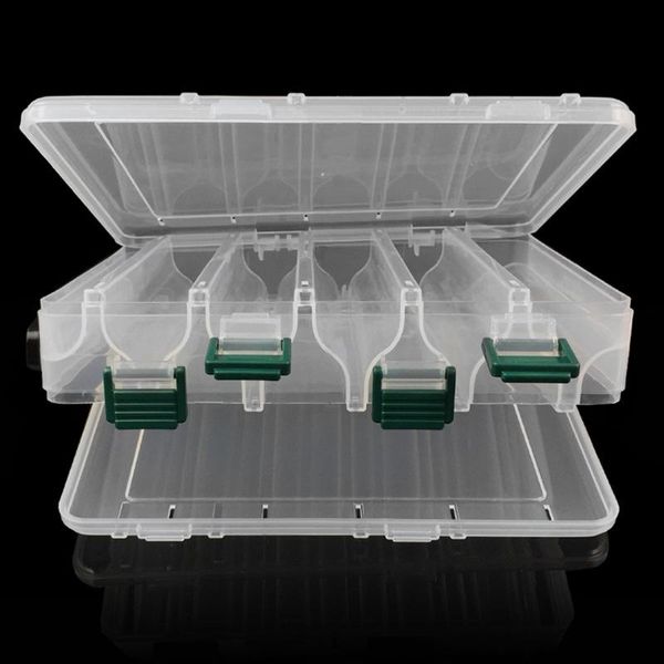 fishing accessories plastic lure box double sided 14 compartments minnows bait hooks spinner lures frogs boxes for tackle container
fishing accessories plastic lure box double sided 14 compartments minnows bait hooks spinner lures frogs boxes for tackle container