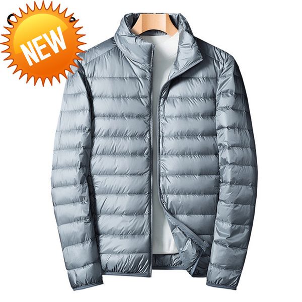 cooltree men down jackets autumn winter lightweight white duck down coats male solid color stand collar outerwear, Black
cooltree men down jackets autumn winter lightweight white duck down coats male solid color stand collar outerwear, Black