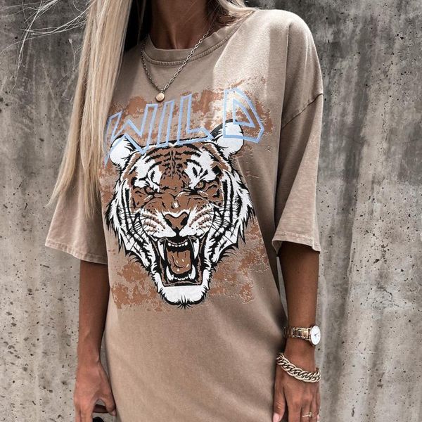 women's t-shirt 2021 vintage khaki roaring tiger printed graphic tee oversized t shirts o-neck casual shirt dress summer japanese korea, White
women's t-shirt 2021 vintage khaki roaring tiger printed graphic tee oversized t shirts o-neck casual shirt dress summer japanese korea, White
