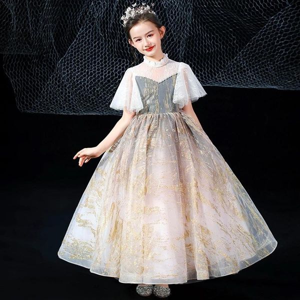 girl's dresses flower girl for weddings high collar short sleeves kids party communion appliques beaded lace princess dress, Red;yellow
girl's dresses flower girl for weddings high collar short sleeves kids party communion appliques beaded lace princess dress, Red;yellow