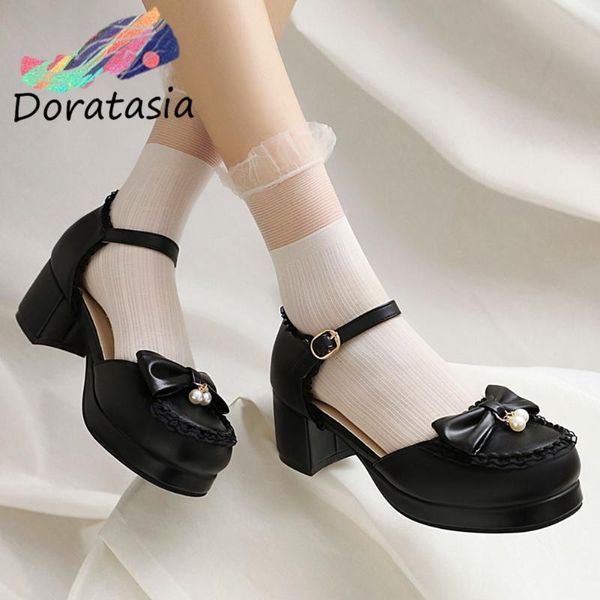 sandals doratasia cosplay women solid buckle round toe marry janes shoes butterfly knot cute dress lolita, Black
sandals doratasia cosplay women solid buckle round toe marry janes shoes butterfly knot cute dress lolita, Black