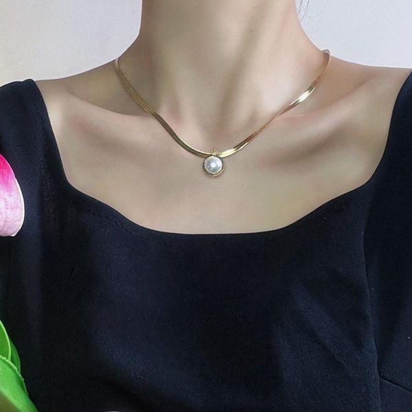 pendant necklaces fashion chain pearl necklace baroque metal charm pendants choker bead jewelry gifts, Silver
pendant necklaces fashion chain pearl necklace baroque metal charm pendants choker bead jewelry gifts, Silver