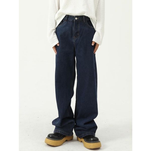 men's jeans men straight simple casual denim wide leg trousers male streetwear hip hop fashion vintage jean women oversize pant, Blue
men's jeans men straight simple casual denim wide leg trousers male streetwear hip hop fashion vintage jean women oversize pant, Blue