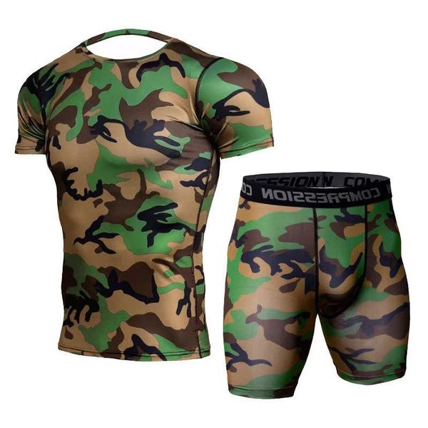 new european and american men's sports stretch shorts short sleeve t-shirt suit fitness tights breathable quick-drying underwear, White;black
new european and american men's sports stretch shorts short sleeve t-shirt suit fitness tights breathable quick-drying underwear, White;black