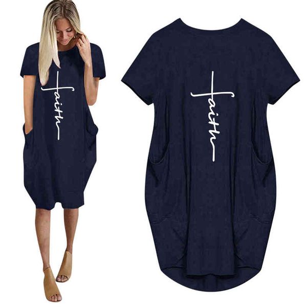 summer arrival faith letters print women dress for woman pocket o-neck short sleeve green female plus size cute dresses, Black;gray
summer arrival faith letters print women dress for woman pocket o-neck short sleeve green female plus size cute dresses, Black;gray