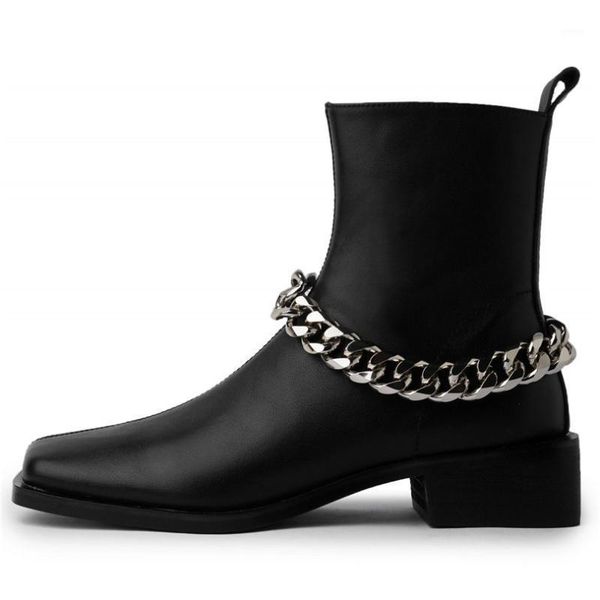 boots punk goth military women's cow leather ankle square toe flat heel chain zip oxfords 34 35 36 37 38 39 401, Black
boots punk goth military women's cow leather ankle square toe flat heel chain zip oxfords 34 35 36 37 38 39 401, Black