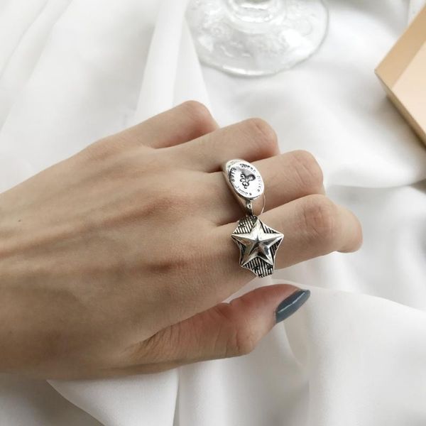 cluster rings 1pc authentic s925 sterling silver fine jewelry stars /round letters ocs seafish ring open j382, Golden;silver
cluster rings 1pc authentic s925 sterling silver fine jewelry stars /round letters ocs seafish ring open j382, Golden;silver
