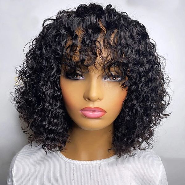 full bangs short human hair wigs for black women deep wave brazilian virgin none lace bob wig high quality, Black;brown
full bangs short human hair wigs for black women deep wave brazilian virgin none lace bob wig high quality, Black;brown