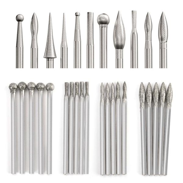 nail art equipment dcovor diamond drill bit rotate burr milling cutter bits electric machine for manicure pedicure tools, Silver 
nail art equipment dcovor diamond drill bit rotate burr milling cutter bits electric machine for manicure pedicure tools, Silver
