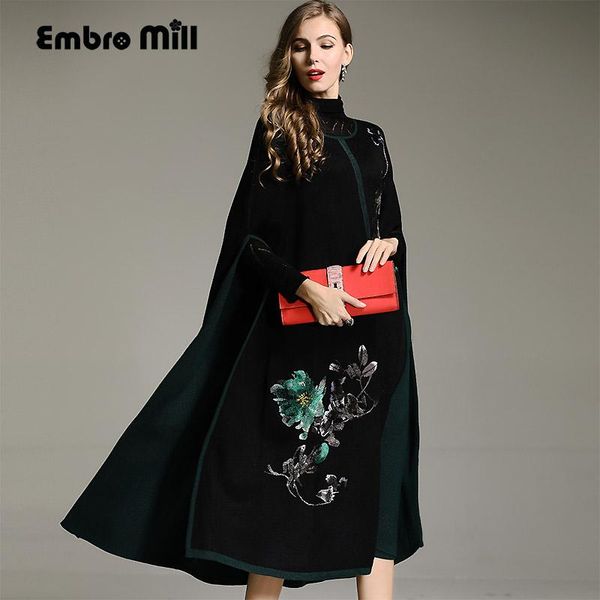 women's trench coats women vintage floral wool cloak coat embroidery flower elegant loose lady casual knit cape outerwear female -xxl, Tan;black
women's trench coats women vintage floral wool cloak coat embroidery flower elegant loose lady casual knit cape outerwear female -xxl, Tan;black