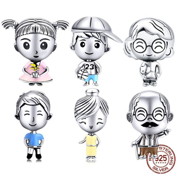 charms lot bisaer 925 sterling silver beads mother boy father girls grandpa grandma family charms for jewelry making q0531, Black
charms lot bisaer 925 sterling silver beads mother boy father girls grandpa grandma family charms for jewelry making q0531, Black